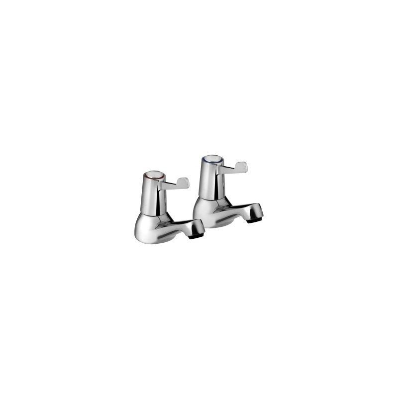 BRISTAN VAL23/4CCD LEVER CERAMIC DISC BATH TAPS C/W 3" LEVERS (PAIR) CHROME