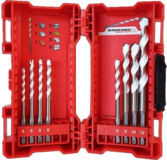 MILWAUKEE 4932471113 8 PIECE MULTI MATERIAL DRILLING SET