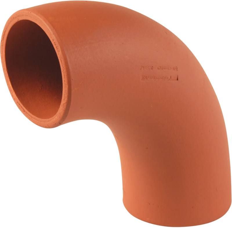 CANOVA CLAY PLAIN ENDED BEND 90deg 100mm SB1/1 SB1/1