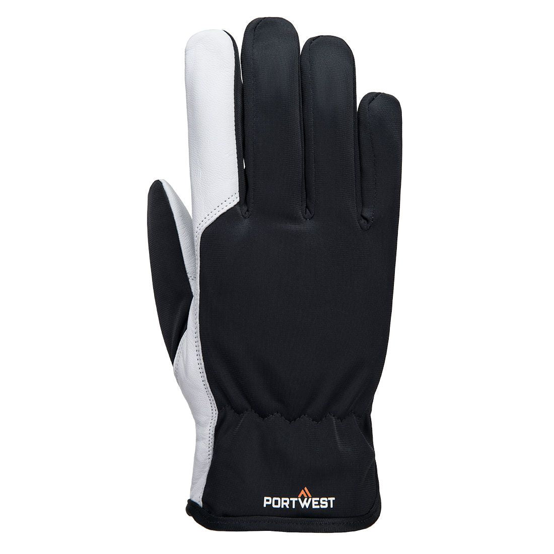 Mechanic 120 Leather Palm Lined Glove, L, R, Grey