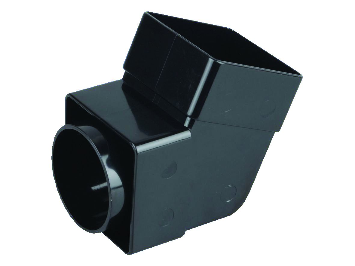 OSMASQUARELINE PVCU OFFSET BEND SOCKET 61mm 4T825B BLACK