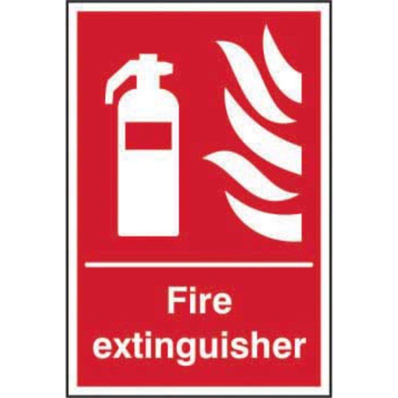 SAV SIGN 200mm WIDE x 300mm FIRE EXTINGUISHER 12326