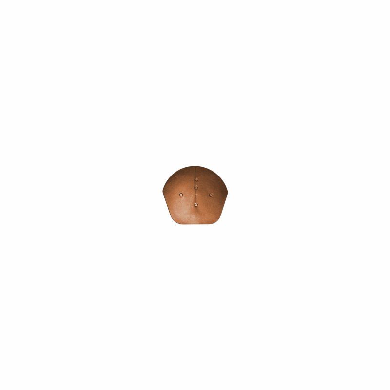 KLOBER HALF ROUND RIDGE END CAPS (PACK OF 2) TERRACOTTA KR977234