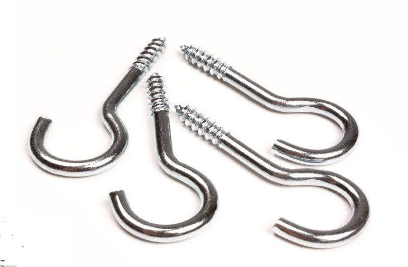 UNIFIX SCREW HOOK BZP 60mm 10g PACK 5 SP821
