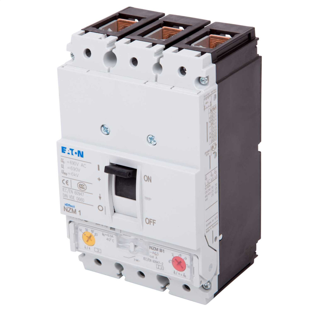 Eaton 63A Triple Pole 25kA Mccb