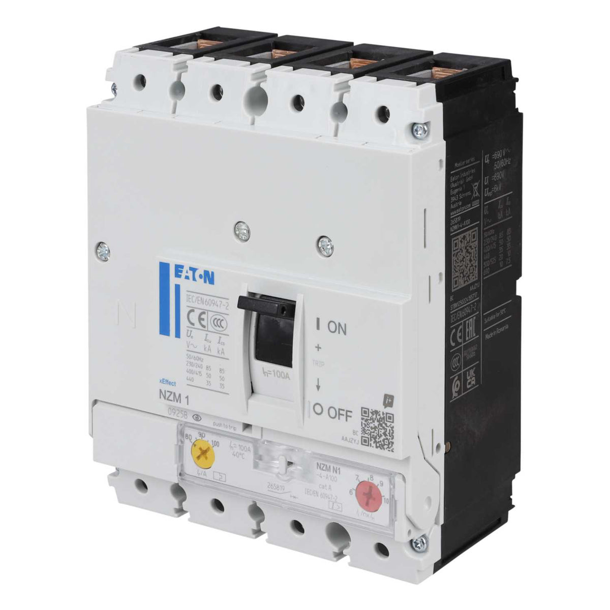 Eaton 100A Four Pole 50kA Mccb