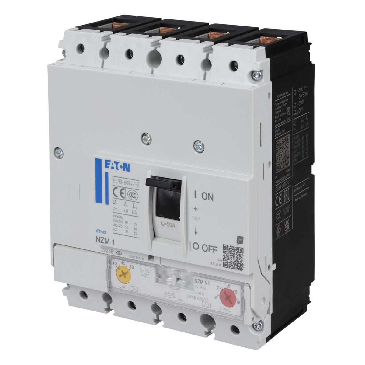 Eaton 50A Four Pole 50kA Mccb