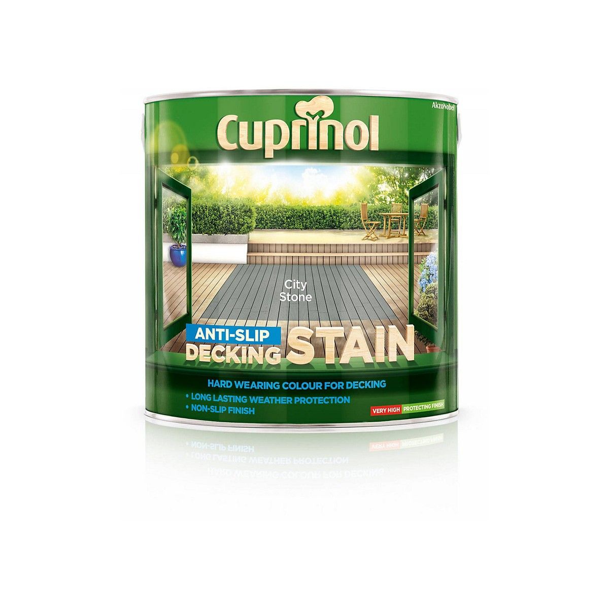CUPRINOL ANTI-SLIP DECKING STAIN 2.5l CITY STONE 5122408