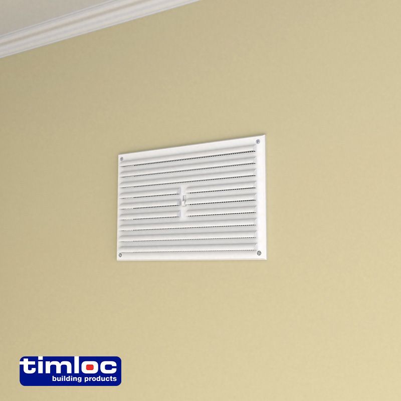 TIMLOC HIT & MISS VENT 9 x 6" WHITE 1209W