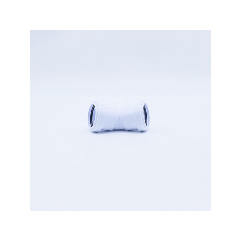 POLYPIPE PUSHFIT WASTE OBTUSE BEND 40mm x 45deg WP18W WHITE