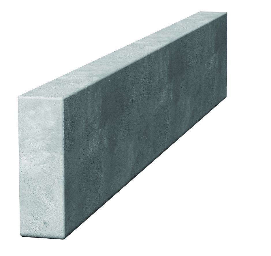F P MCCANN CONCRETE PATH EDGING 915 x 150 x 50mm SQUARE TOP GREY