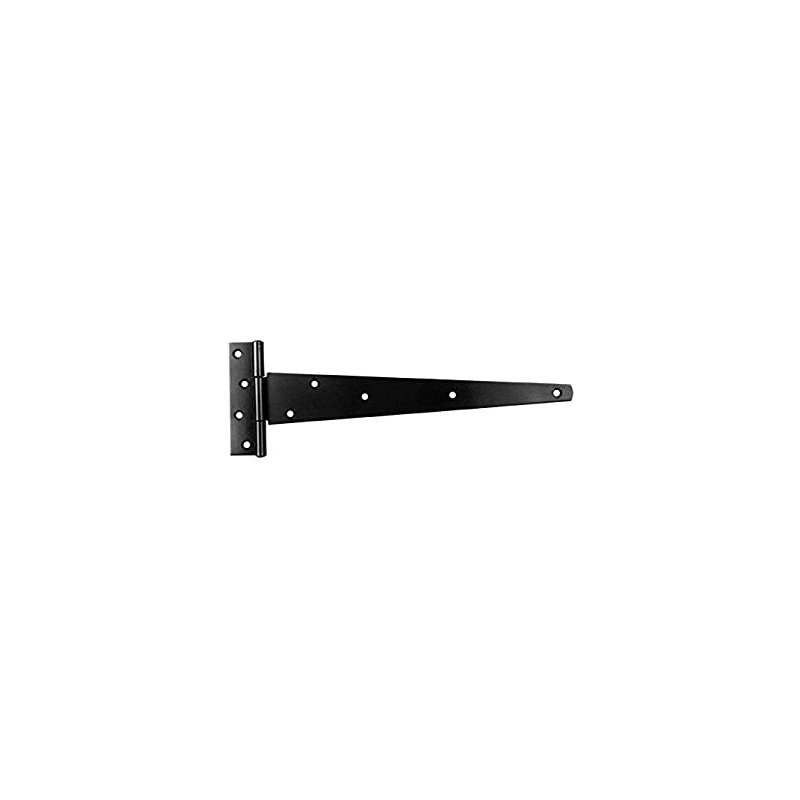 121A BLACK 200mm 8" LIGHT TEE HINGES PAIR LOOSE 121A0200BK