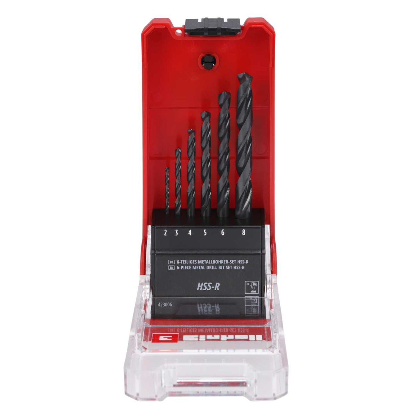 Einhell 6 Piece HSS-R Black Drill Bit Set