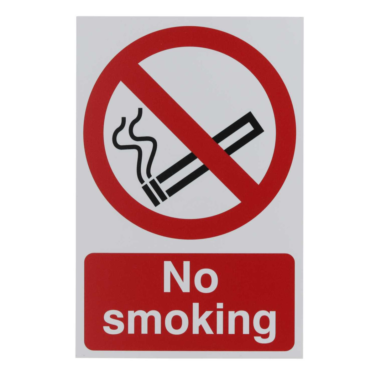 'No Smoking' Self Adhesive Sign