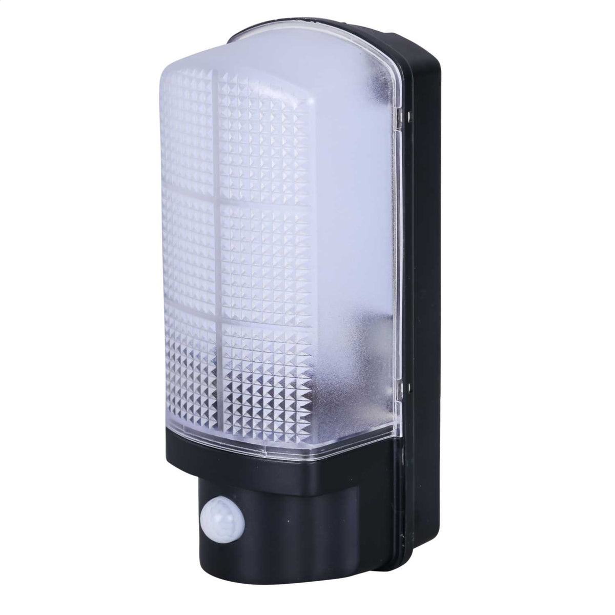 Eterna 7W LED Bulkhead with PIR Black 3100K
