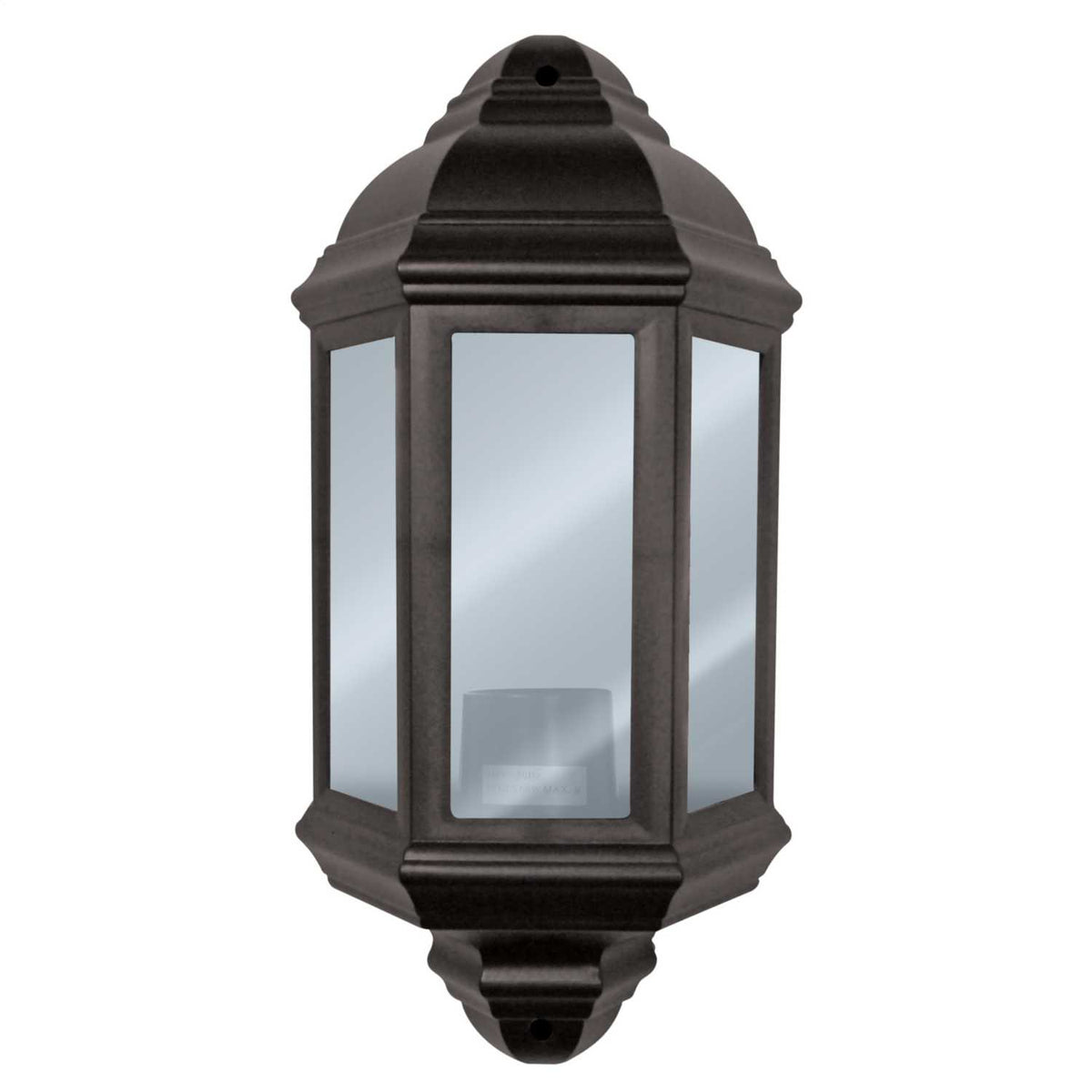 Eterna Half Lantern Black IP44