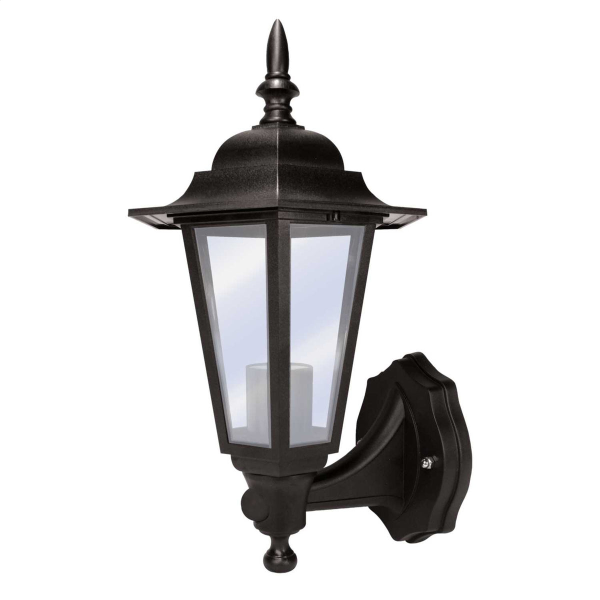 Eterna 60W Full Lantern with PIR Black