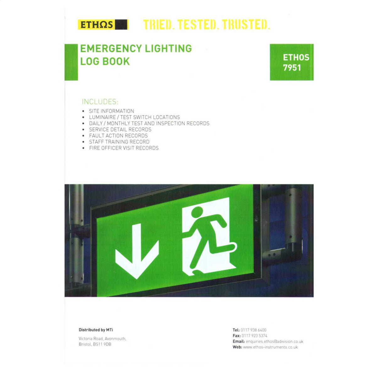 Ethos Emergency Lighting Log Book