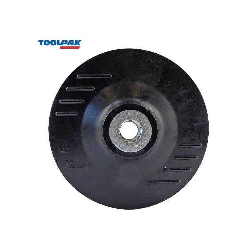 TOOLPAK FBP115 FLEXIBLE BACKING PAD 115mm M14 LOCKING NUT