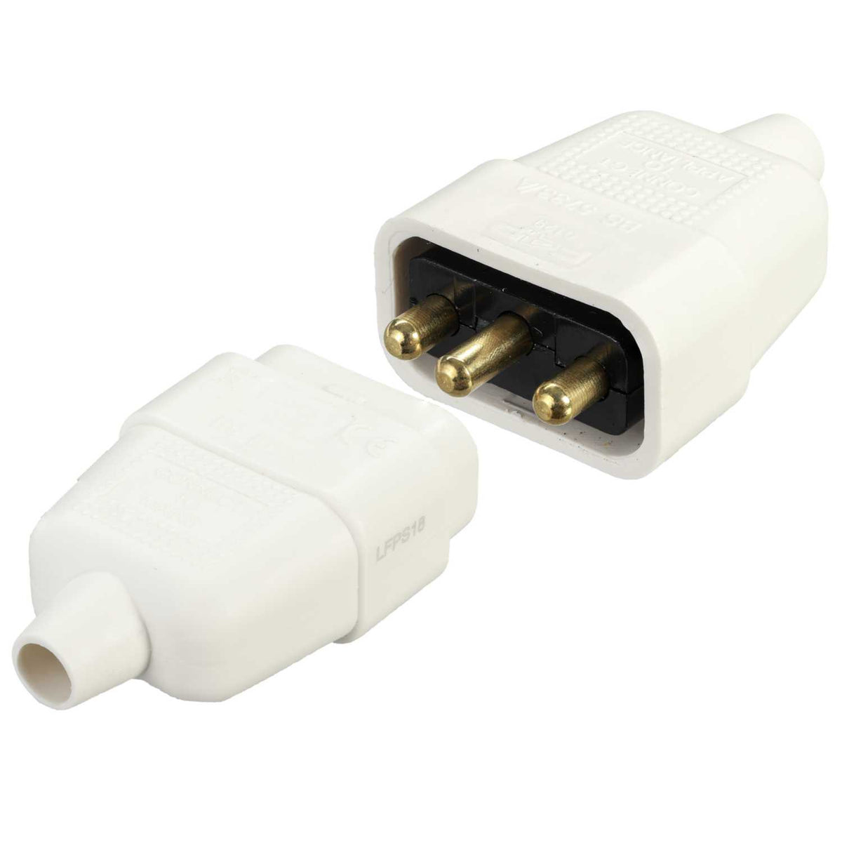 F4P 10A 3 Pin Connector White