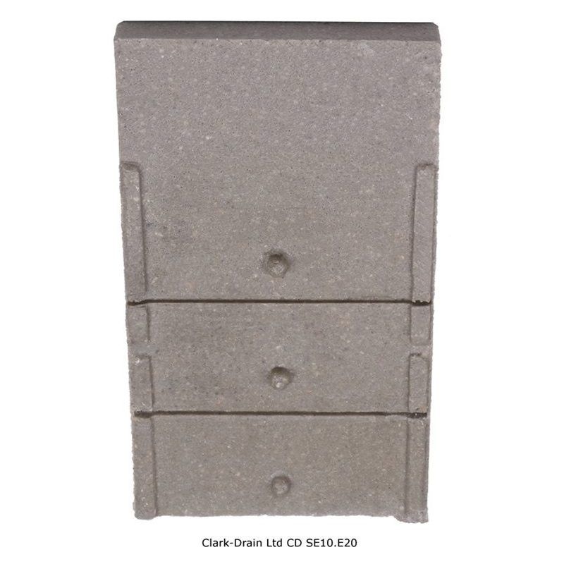 CLARK DRAIN E20 PLAIN END CAP FOR D400 DRAIN CHANNEL CDSE10.E20