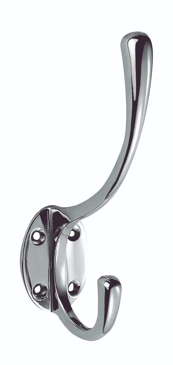CHROME PLATED VICTORIAN HAT AND COAT HOOK AZ43CP/RP