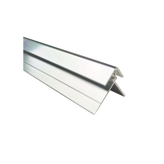 WETWALL ALLOY EXTERNAL CORNER 800mm POLISHED SILVER SWA-EXC-PS-800