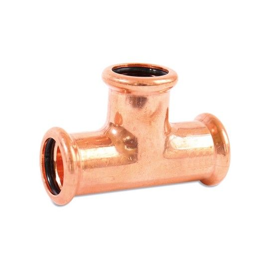 FLOWFLEX COPPER PRESS EQUAL TEE GAS 15mm 6130M.15GY