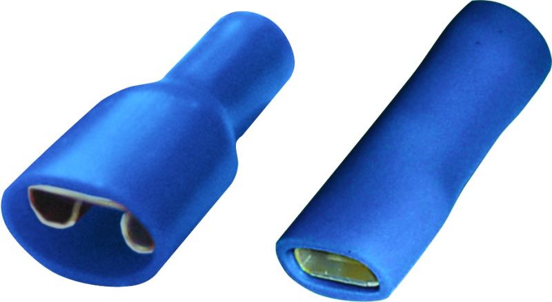 SWA 63BFPT PUSH-ON FEM TERM BLUE FULLY INSULATED