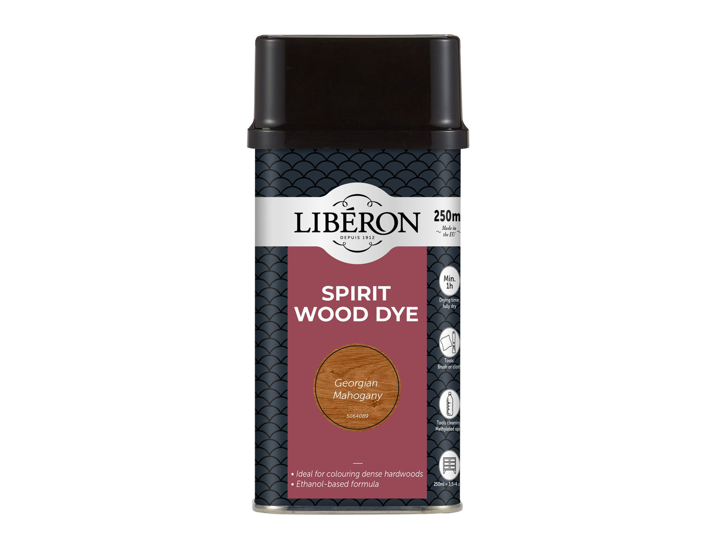 LIBERON SPIRIT WOOD DYE 250ml GEORGIAN MAHOGANY LIBWDSGM250N