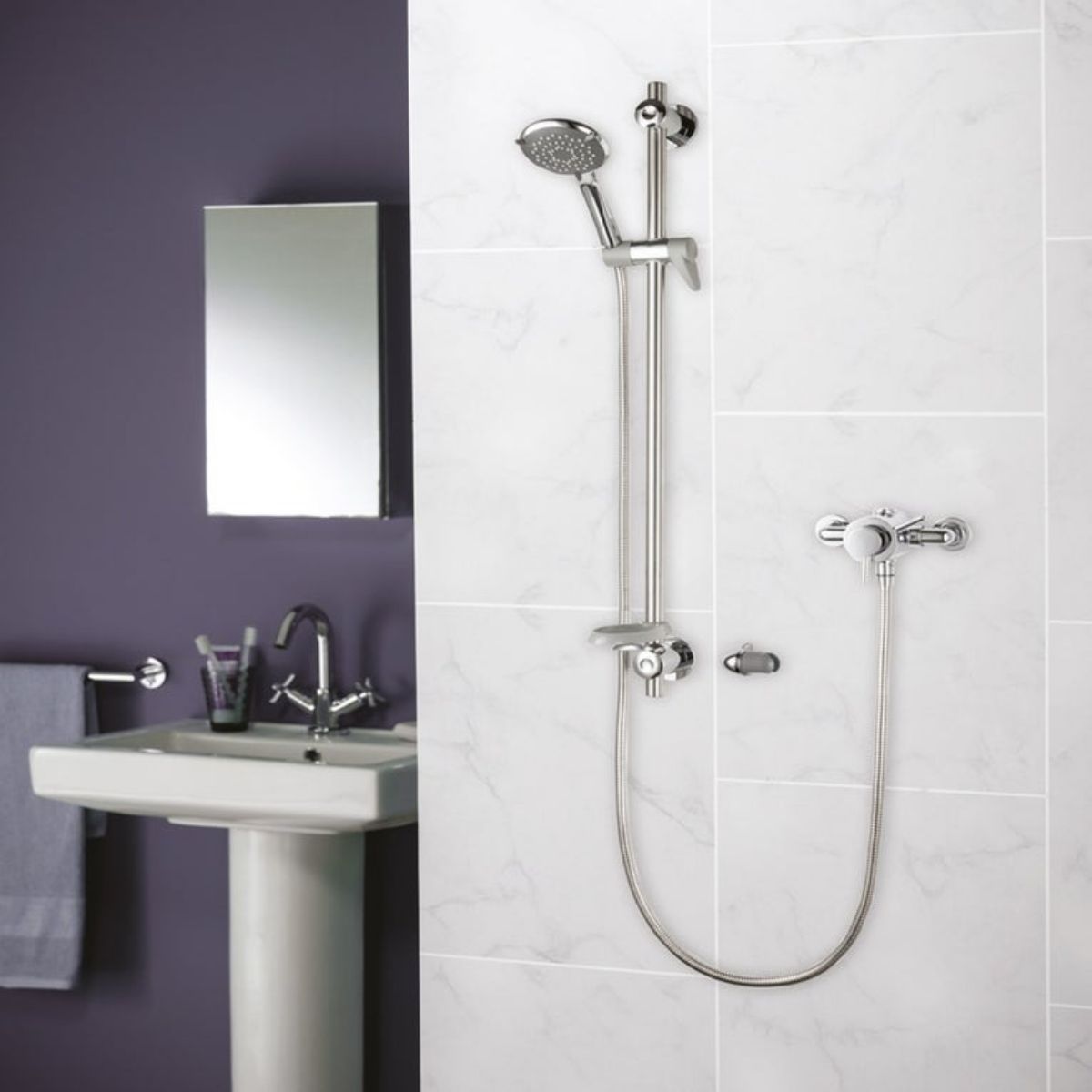 TRITON ELICMINCEX INCLUSIVE CONCENTRIC EXPOSED SHOWER & GRAB RISER RAIL