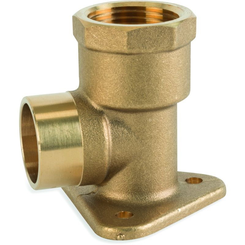 FLOWFLEX END FEED WALL PLATE ELBOW 15mm x 1/2" P803WPEF.2