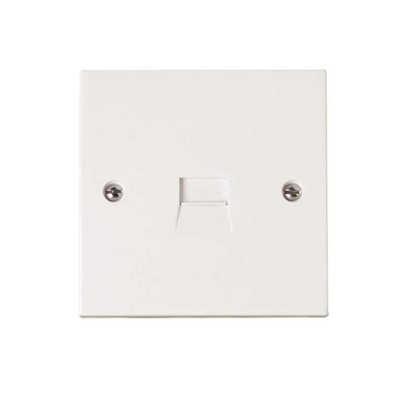 CLICK PRW119 SINGLE TELEPHONE MASTER SOCKET WHITE