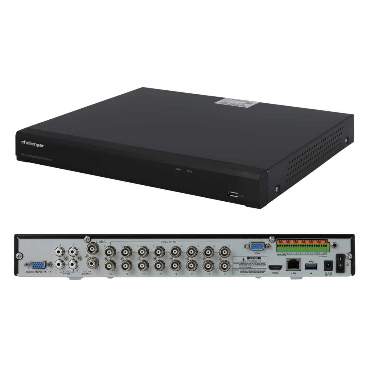 Challenger 16 Channel AHD DVR (No HDD)