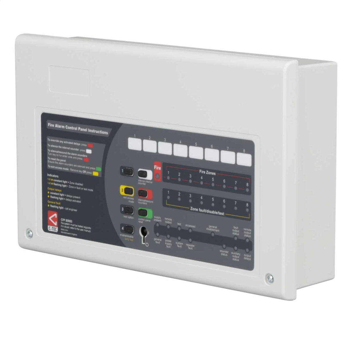 C-Tec 8 Zone Fire Panel Repeater