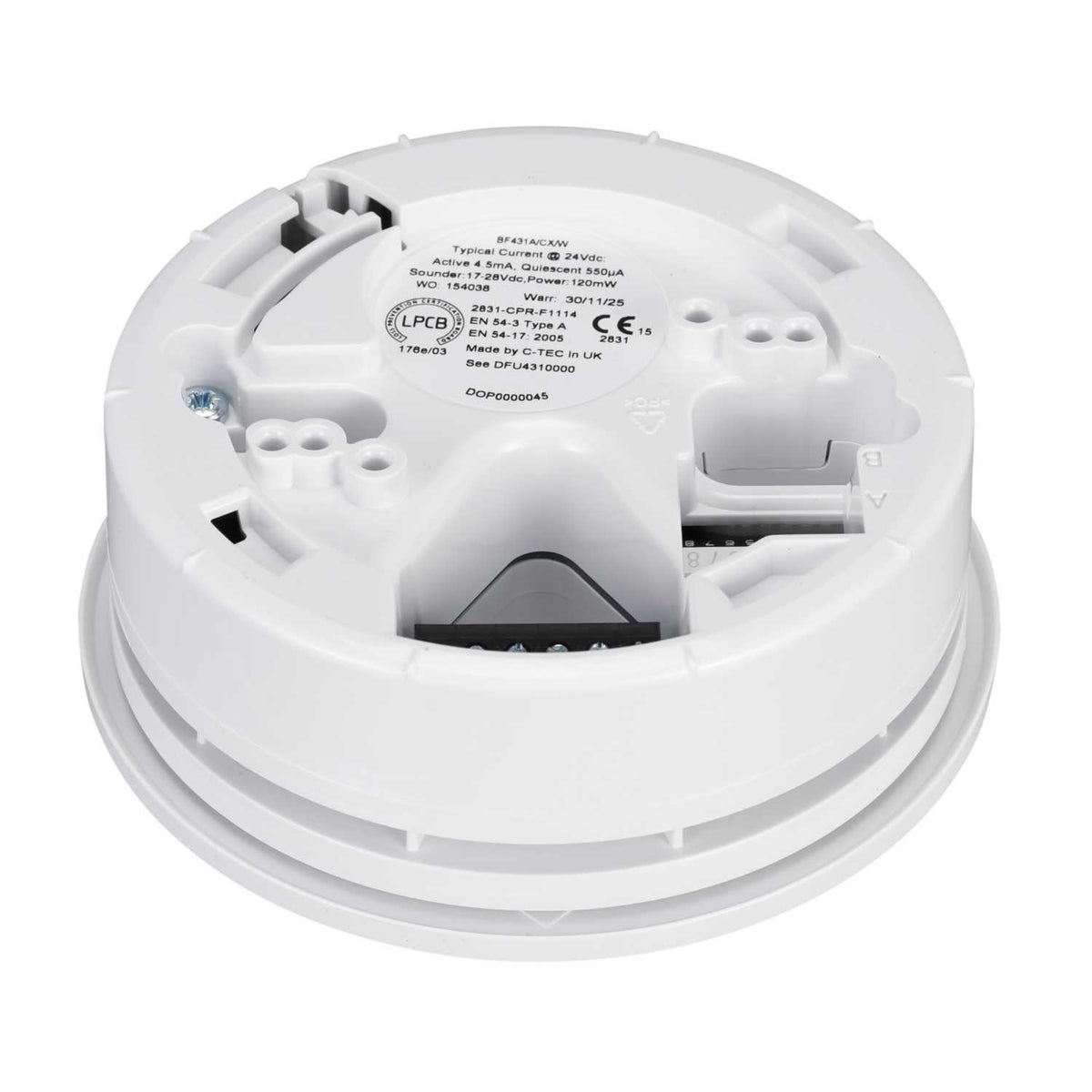 C-Tec Addressable 96dB Base Sounder For XP95