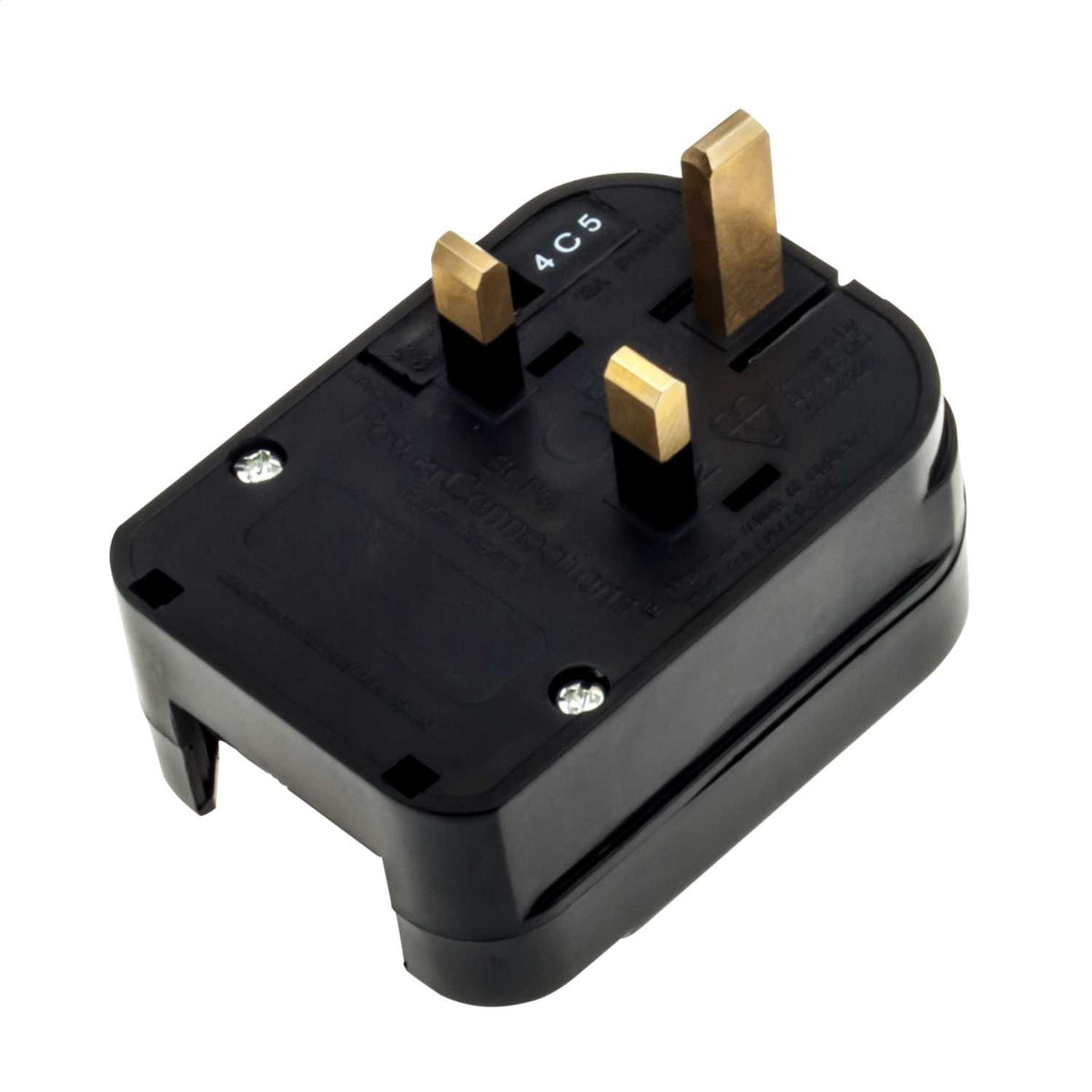 Greenbrook 13A Schuko Plug Converter Black