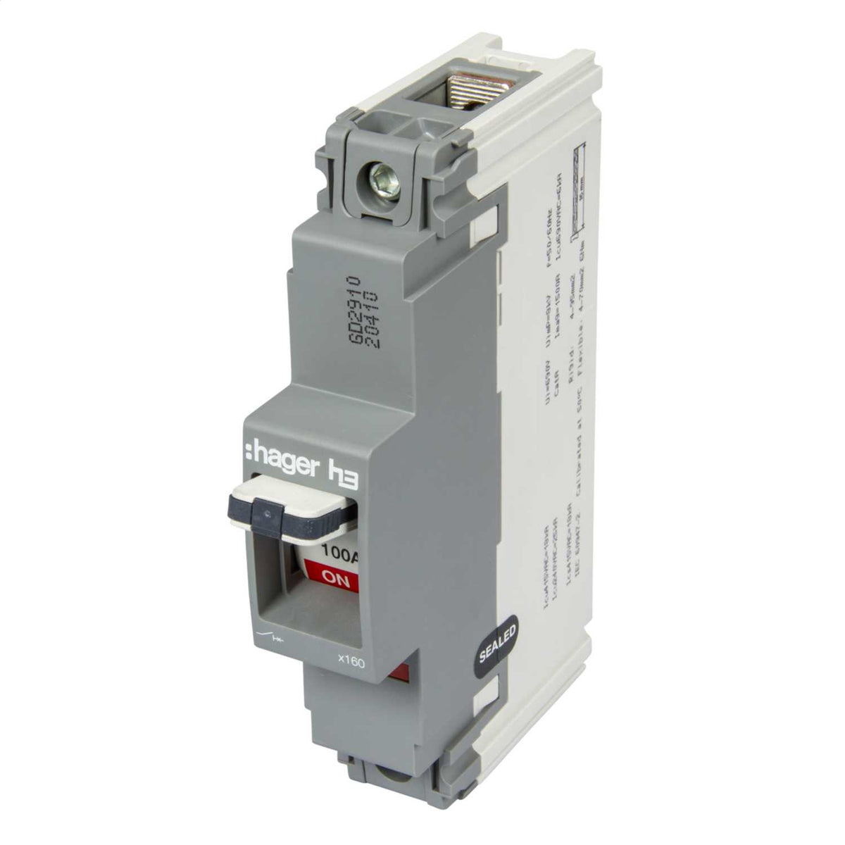 Hager 100A Single Pole 18kA Mccb