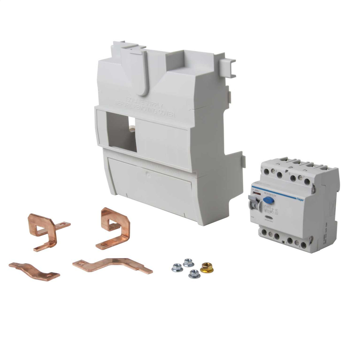 Hager 100A 4P 300mA RCD Incomer Kit
