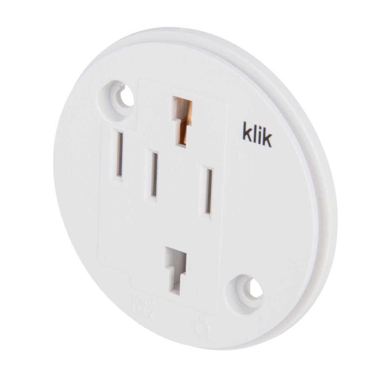 Hager Klik 6A 4 Pin Round Socket White