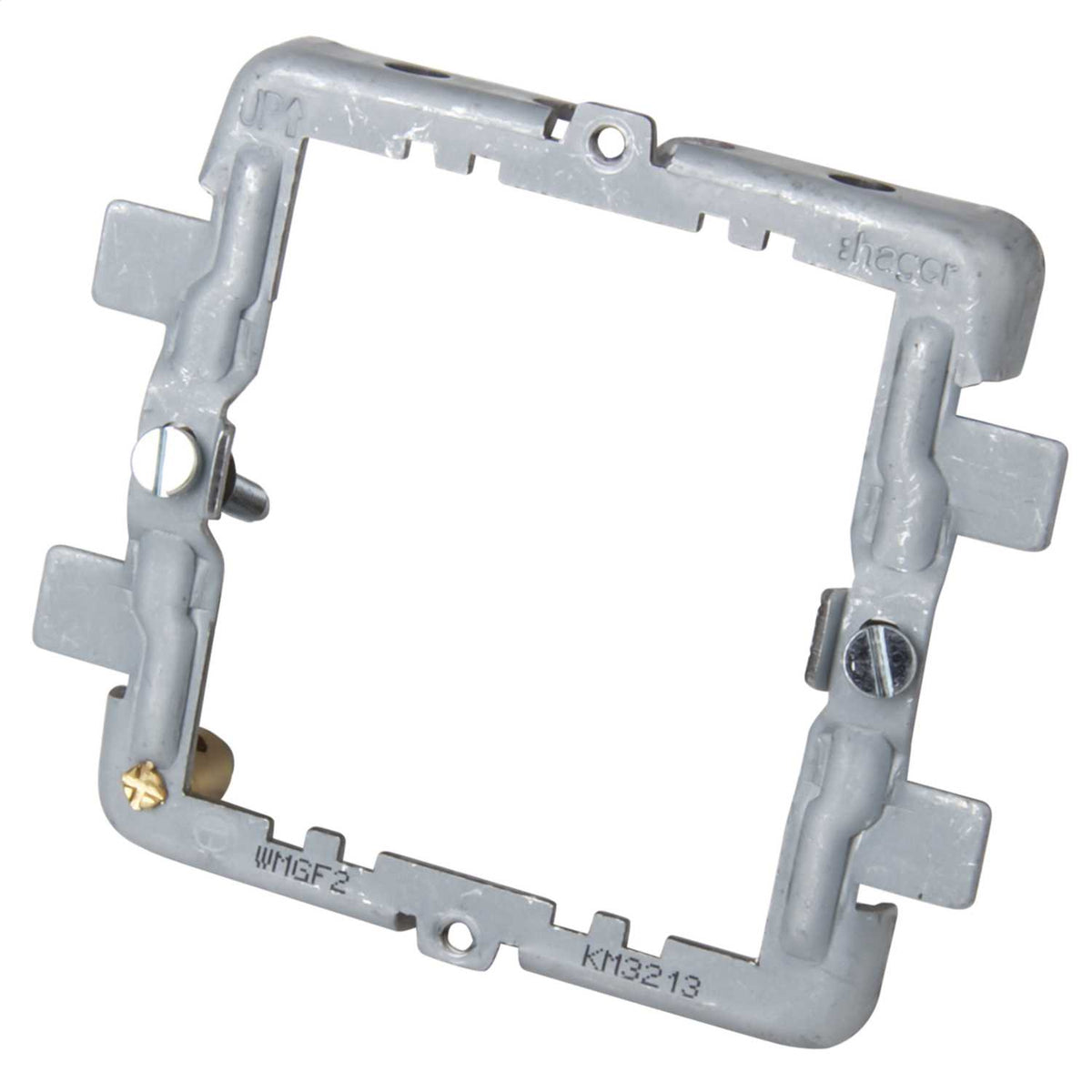 Hager Sollysta 2 Gang Grid Yoke