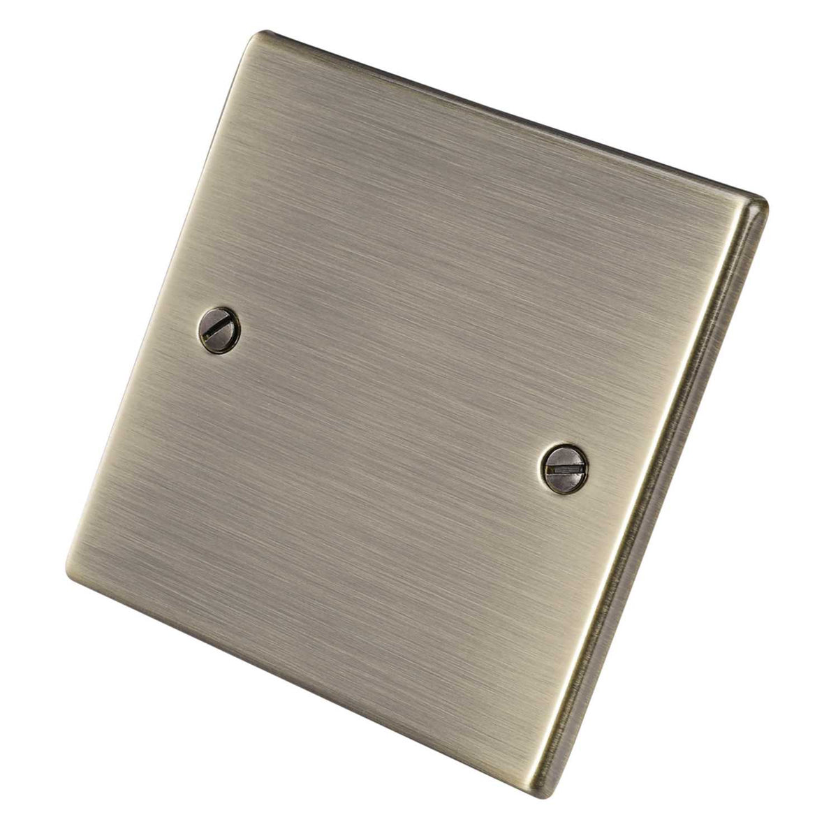 Hamilton 1 Gang Blank Plate Antique Brass