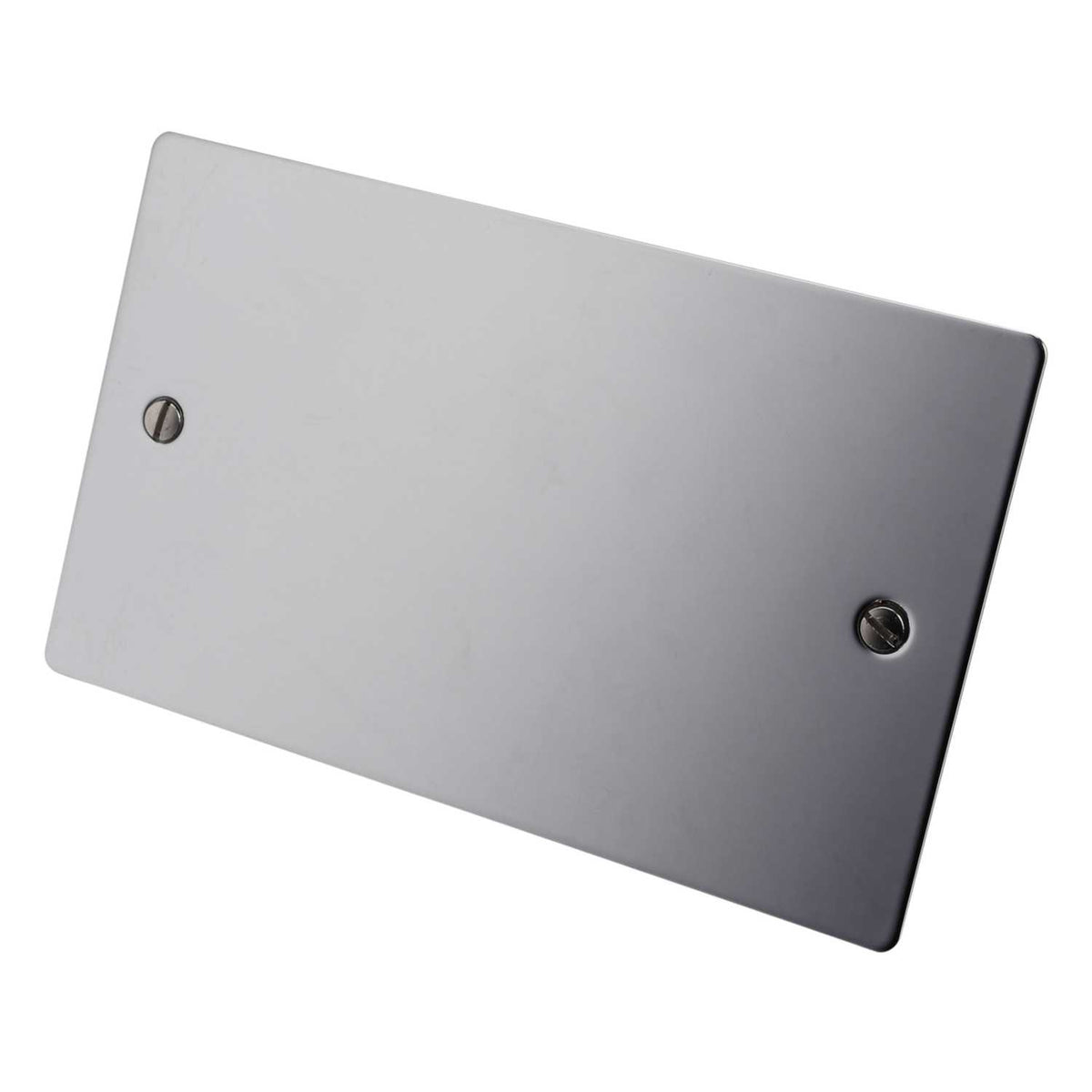 Hamilton 2 Gang Blank Plate Bright Chrome