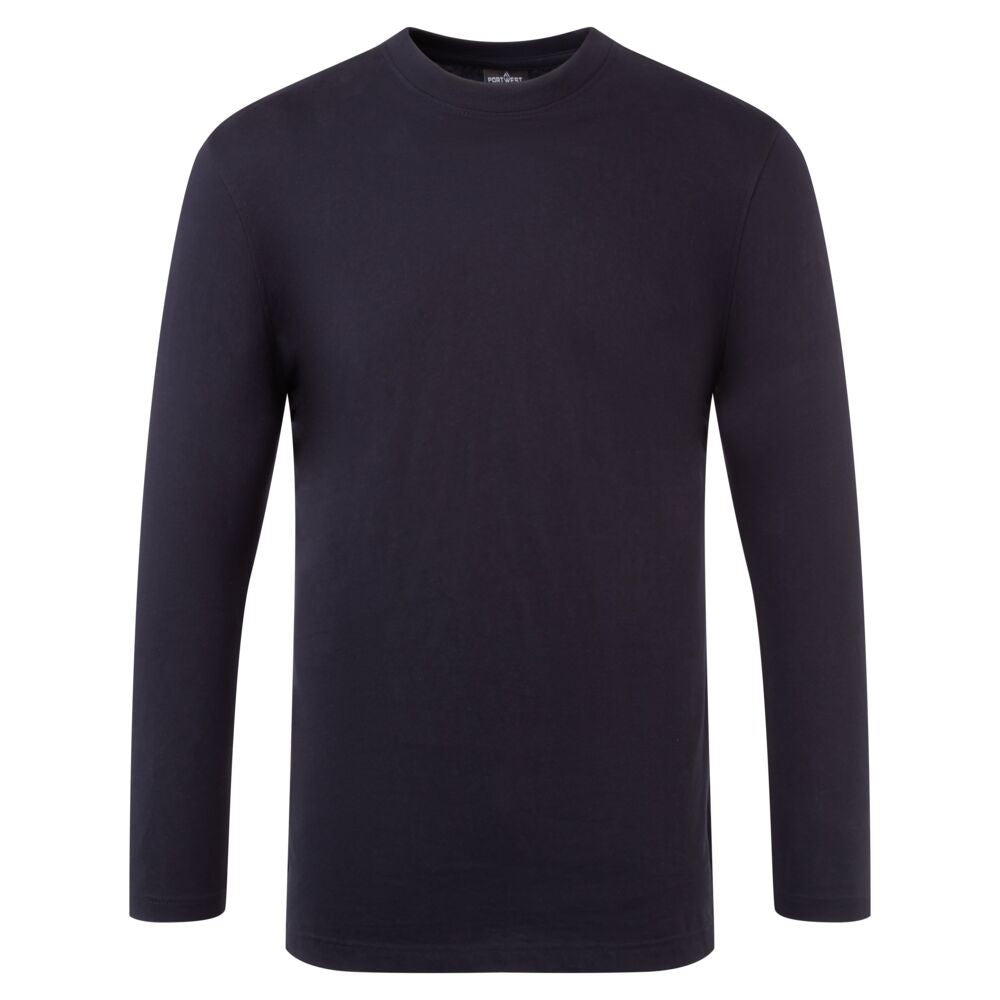 Long Sleeve T-Shirt, L, R, Navy