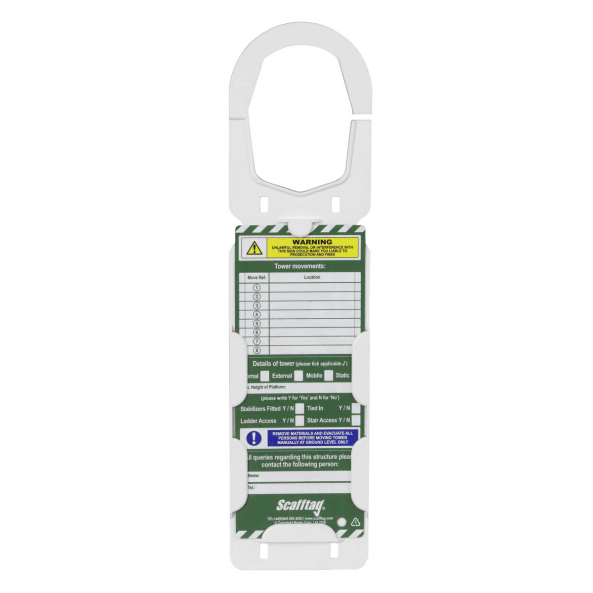 Scafftag Towertag Holder Kit