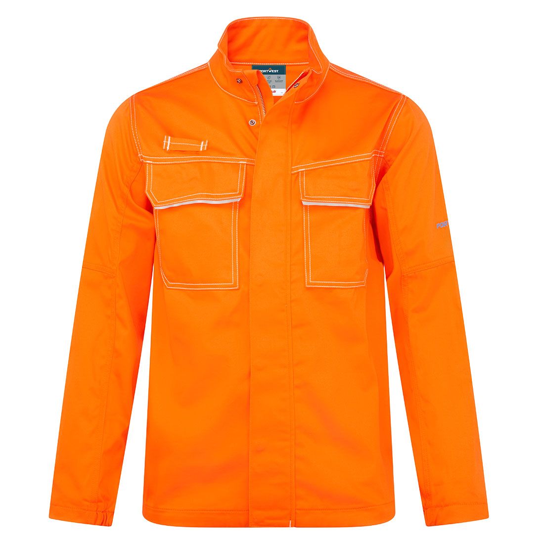 Bizweld Work FR Jacket , 4XL, R, Orange