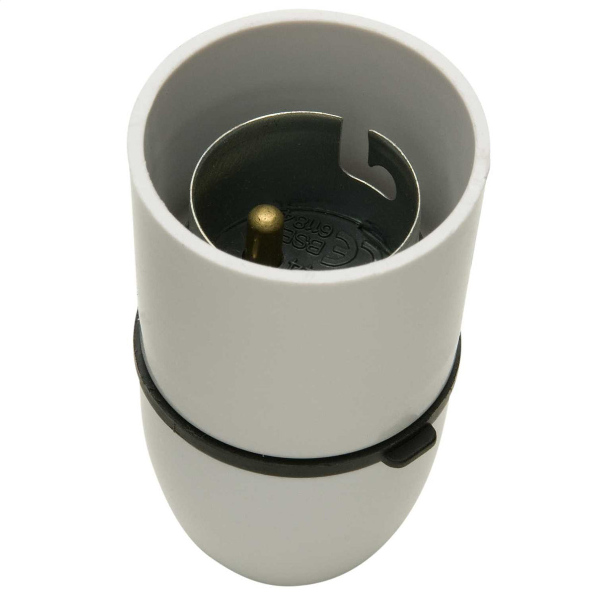 Cord Grip BC Lampholder White (Sold in 1's)