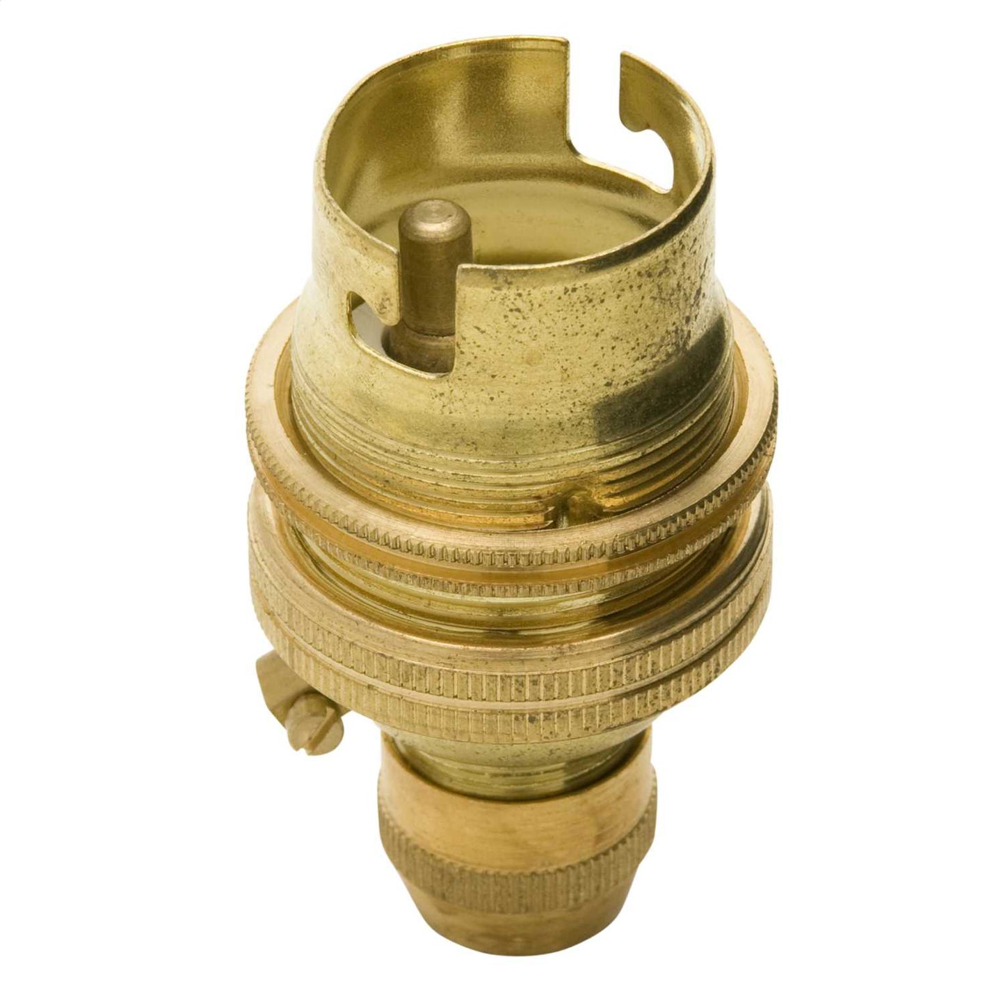 Bayonet Cap BC B22 Cord Grip Shaded Lampholder Brass (Sold in 1's)
