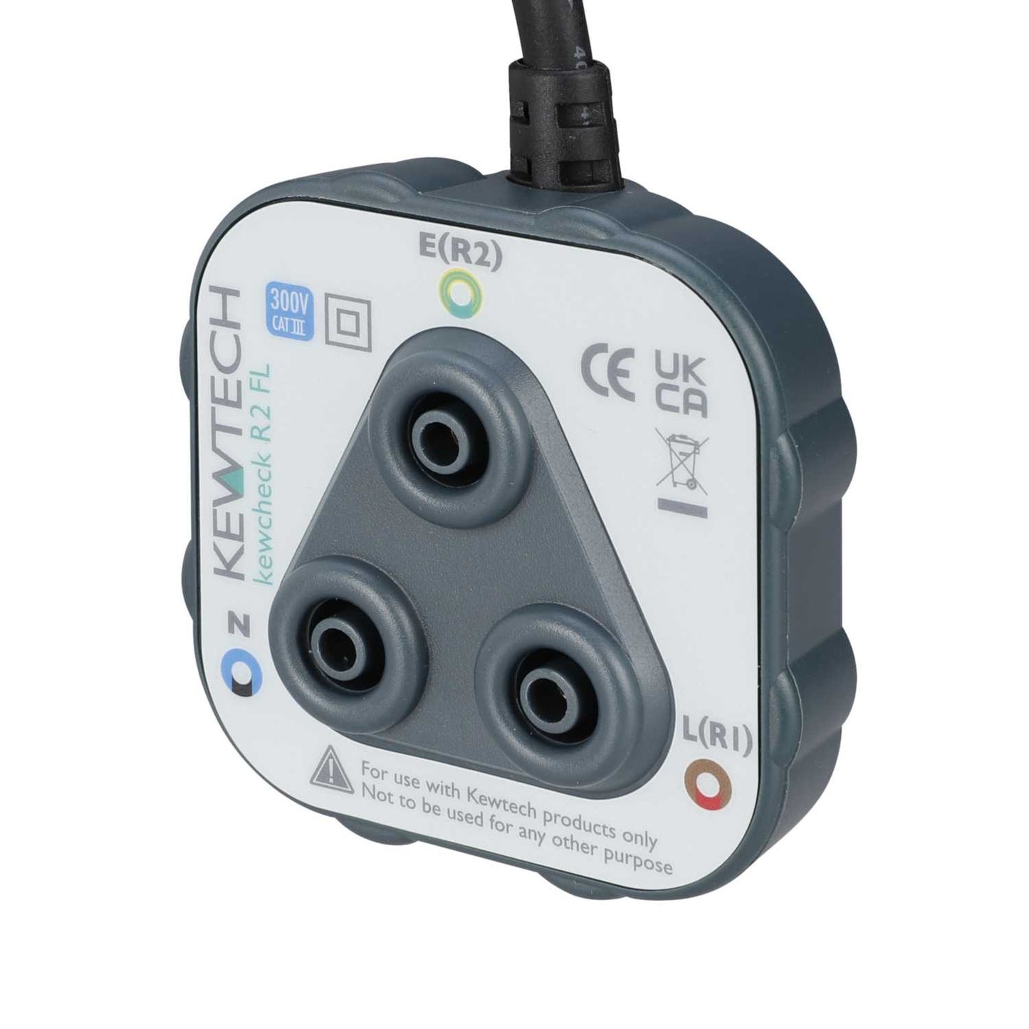 Kewtech R1 / R2 Socket Adaptor with Flying Lead