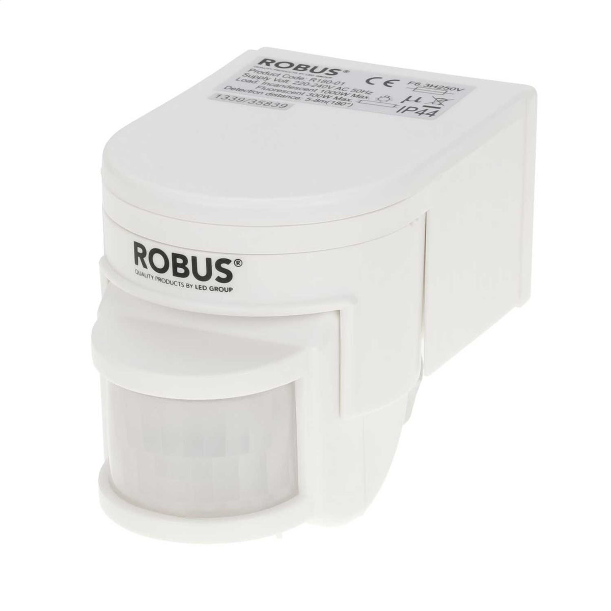 Robus 180° PIR Motion Detector White